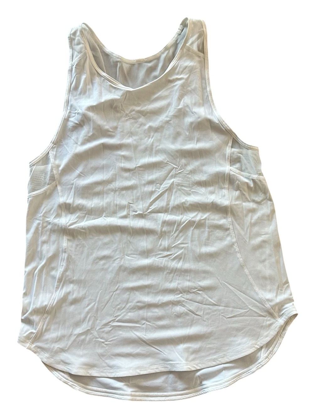 lululemon athletica White Scoop Neck Tank